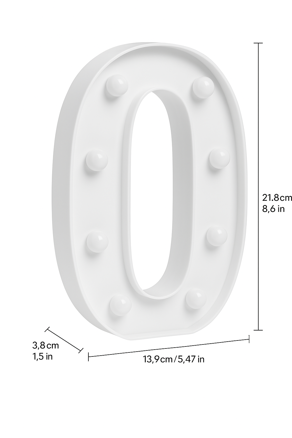 Glowing Number Lights 2Pcs