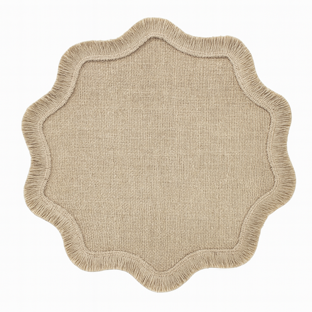 Tassel & Petal Shaped Place Mats 1Pc