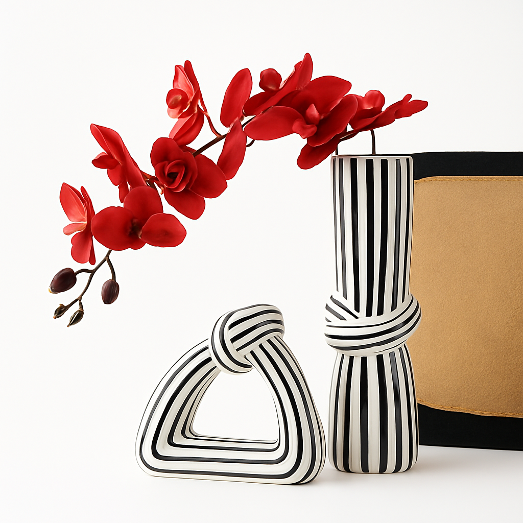 Unique Ceramic Knot Vase 1Pc