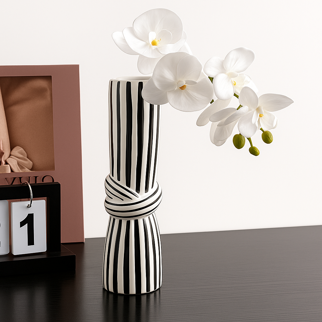 Unique Ceramic Knot Vase 1Pc