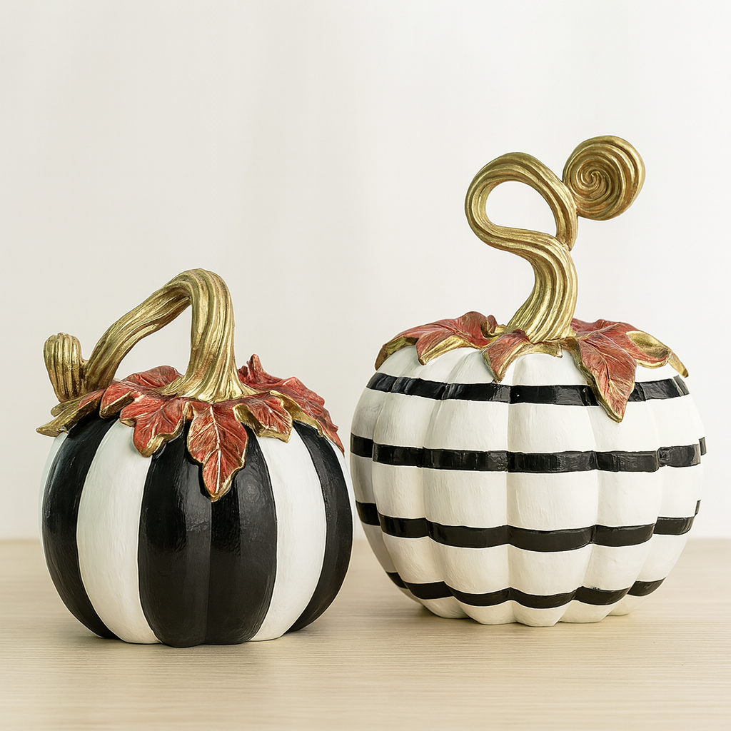 Charming Resin Pumpkin Ornament 1Pc