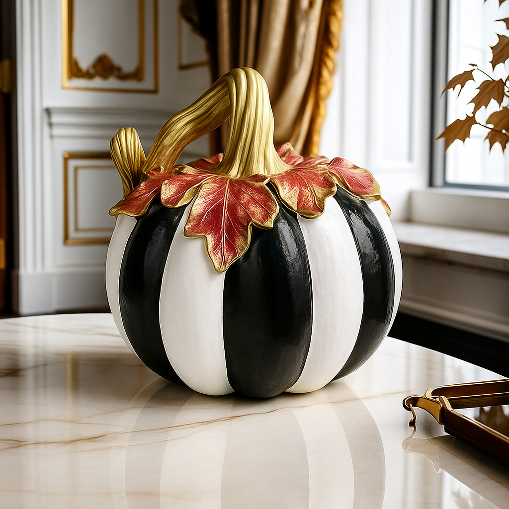 Charming Resin Pumpkin Ornament 1Pc