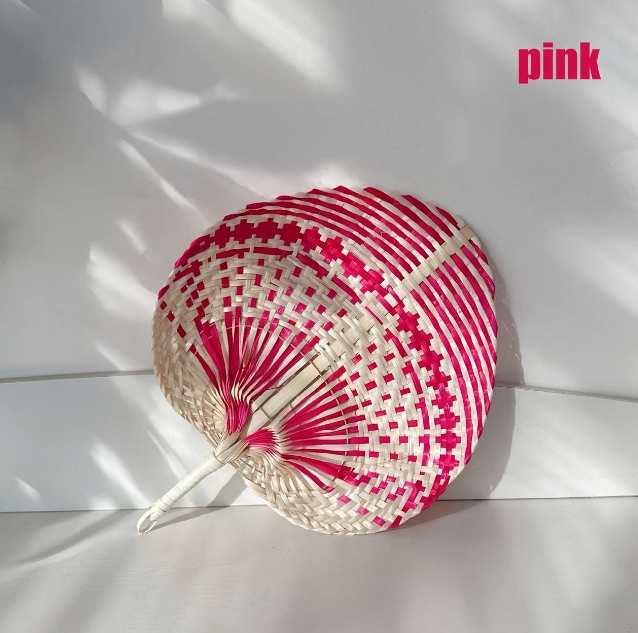 Hand-woven Bamboo Fan 1Pc