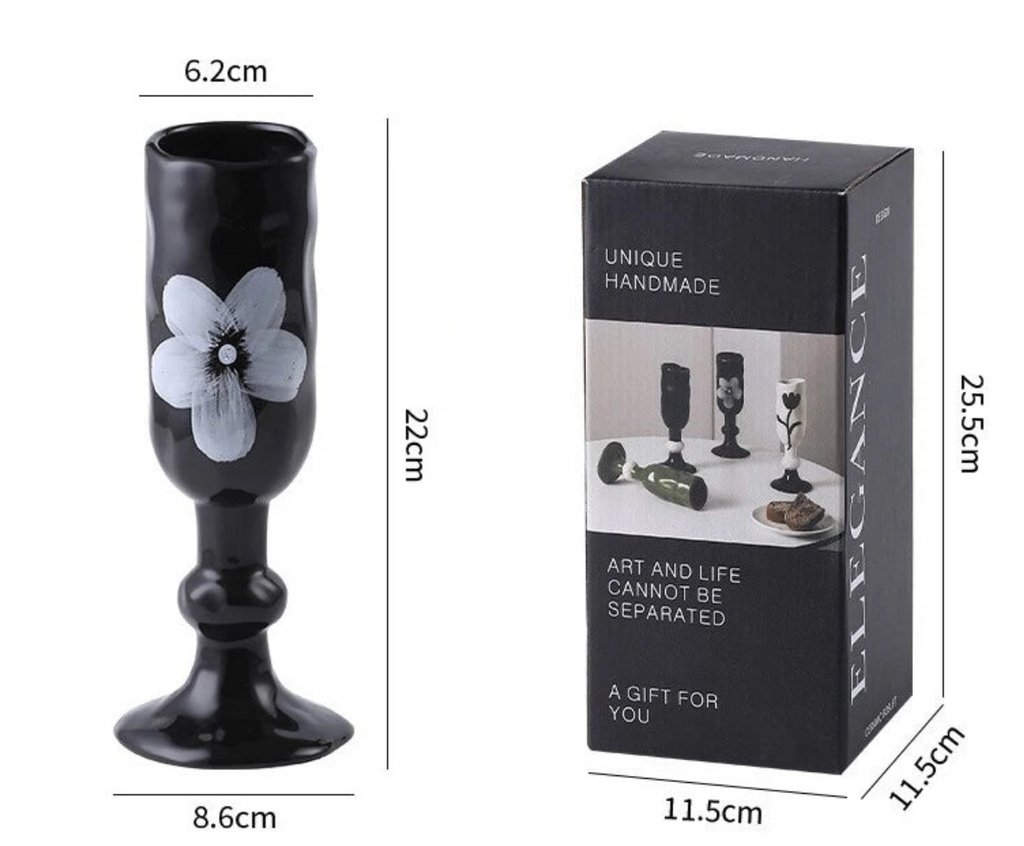 Ceramic High Footed Cup 1Pc