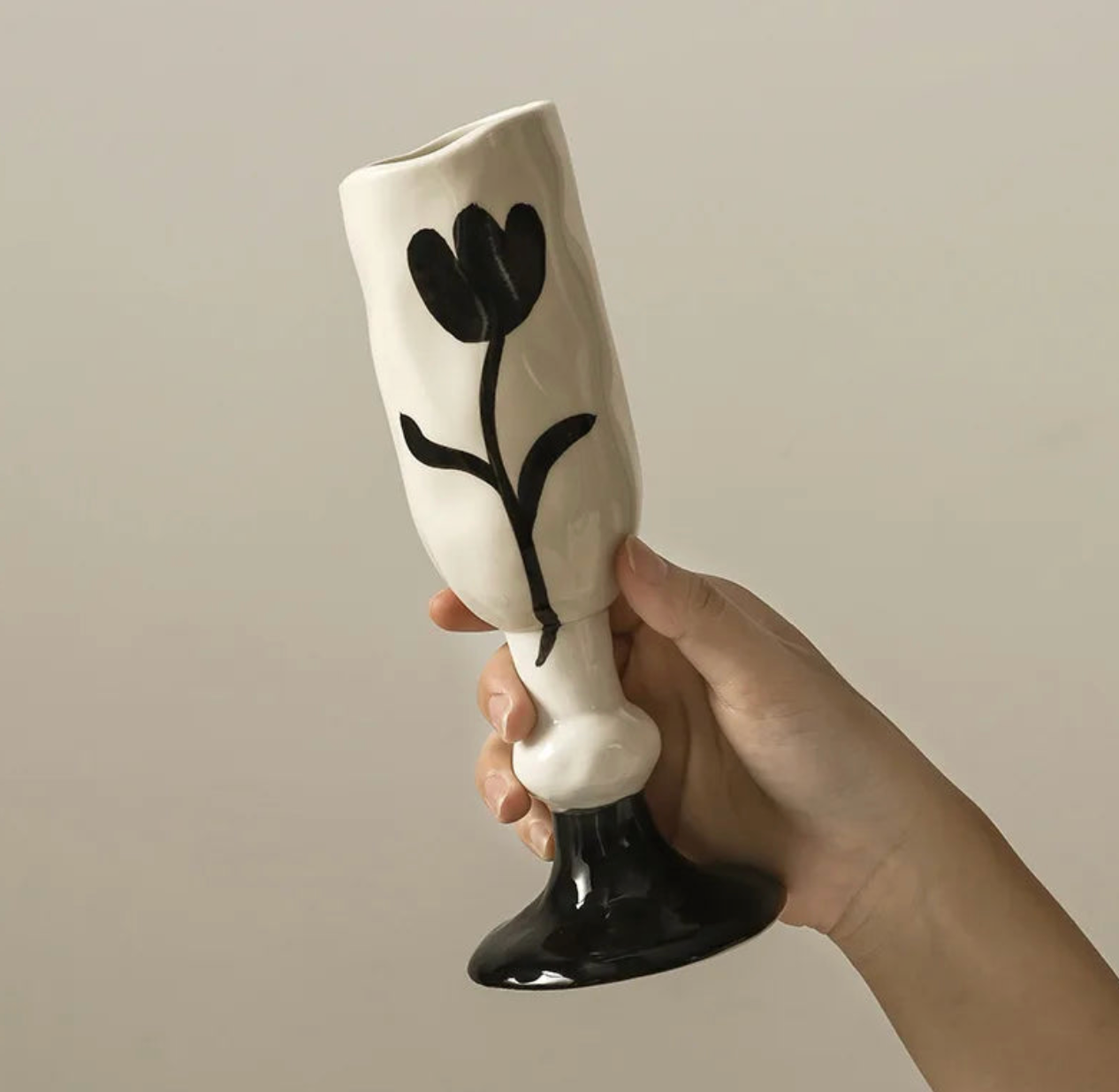 Ceramic High Footed Cup 1Pc