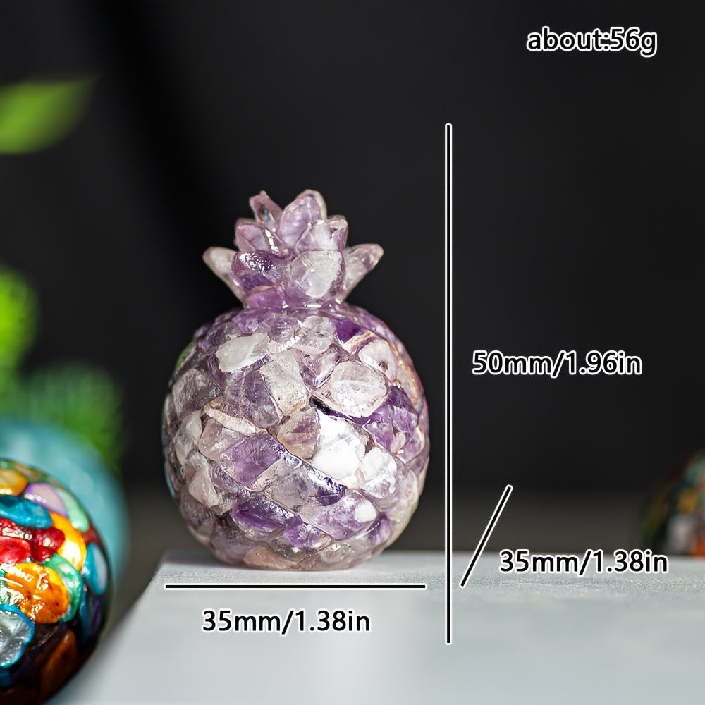 Crystal Pineapple Natural Stone Ornament